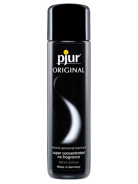 A bottle of pjur original lubricant