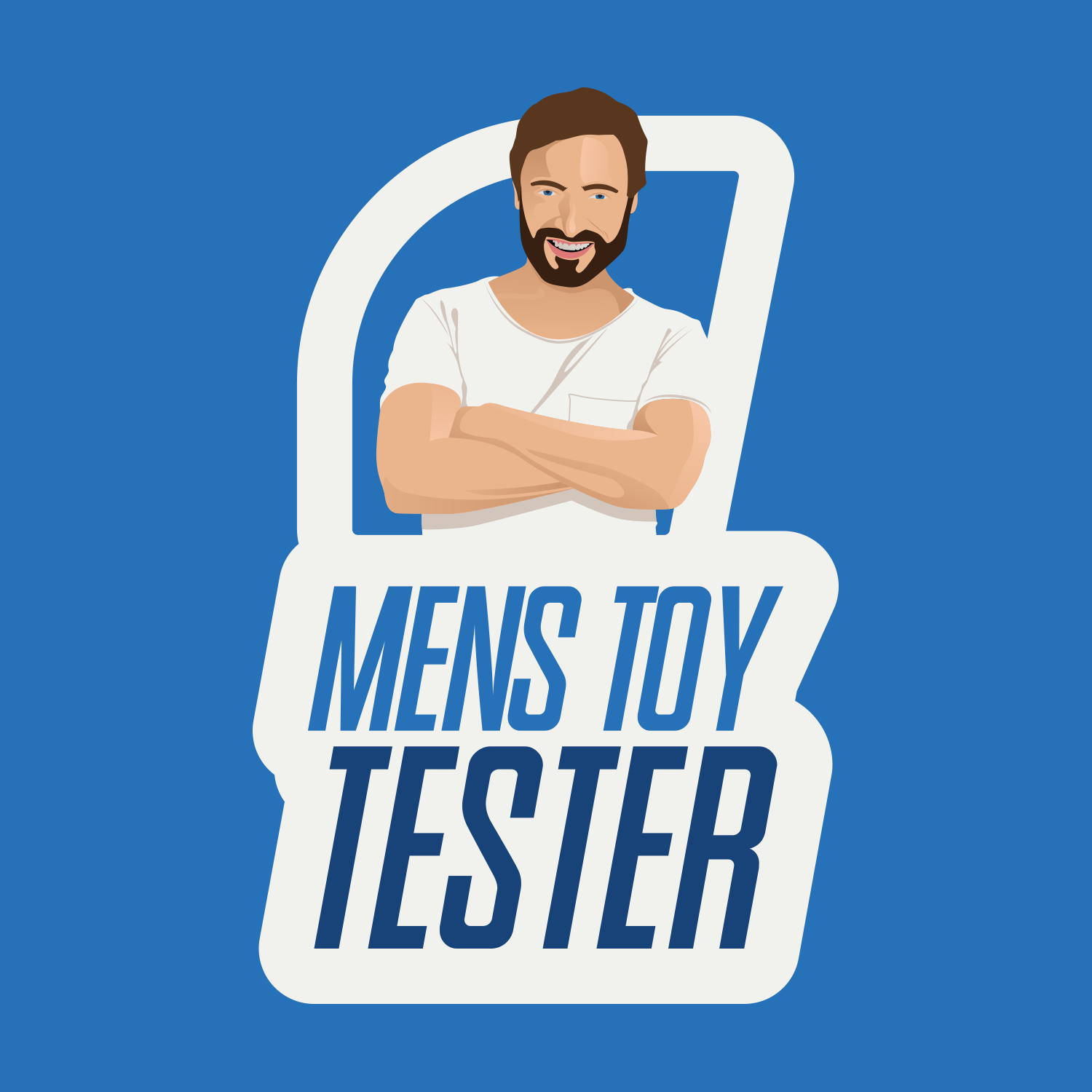 Logo for men’s toy tester